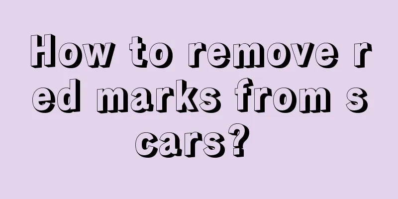 How to remove red marks from scars? 