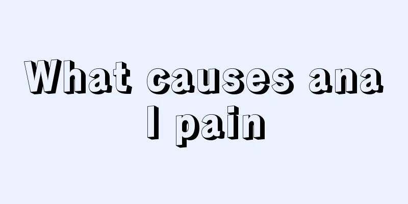 What causes anal pain