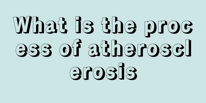 What is the process of atherosclerosis