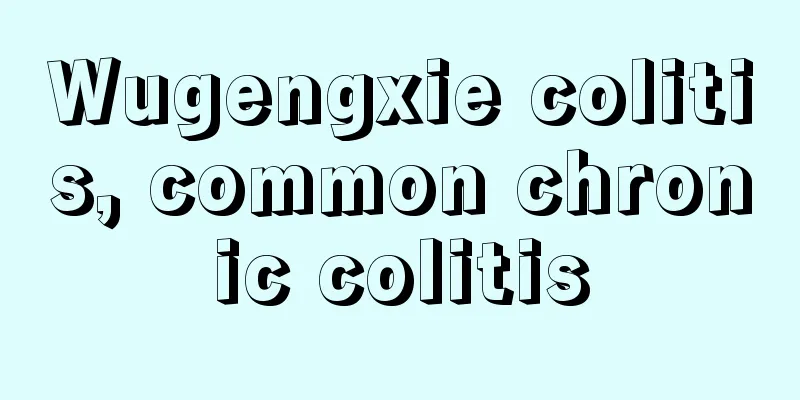 Wugengxie colitis, common chronic colitis