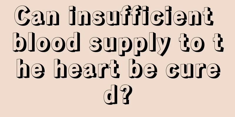 Can insufficient blood supply to the heart be cured?