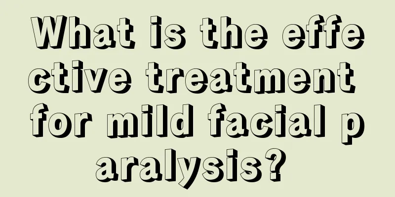 What is the effective treatment for mild facial paralysis? 
