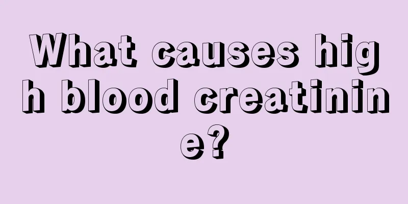What causes high blood creatinine?