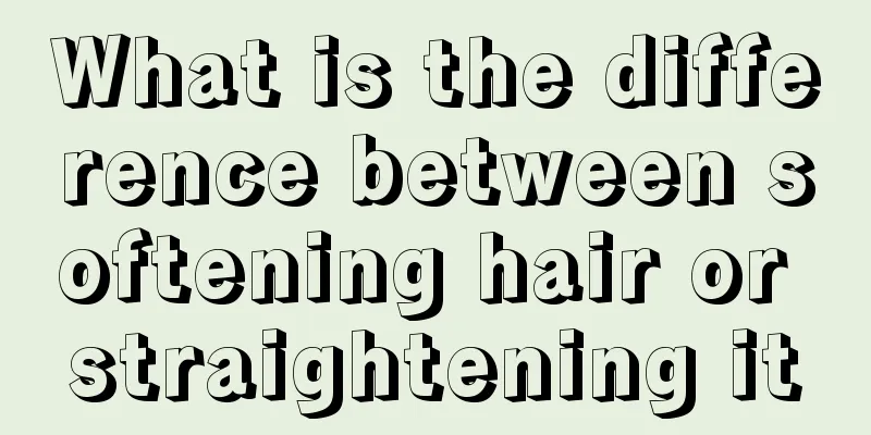 What is the difference between softening hair or straightening it