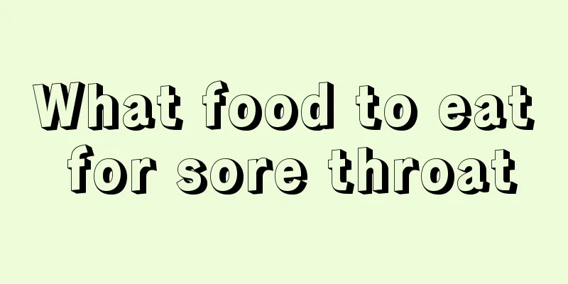 What food to eat for sore throat