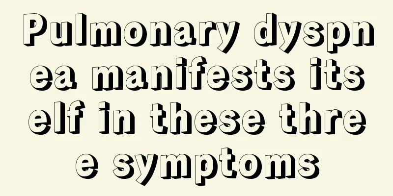 Pulmonary dyspnea manifests itself in these three symptoms