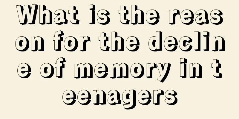 What is the reason for the decline of memory in teenagers