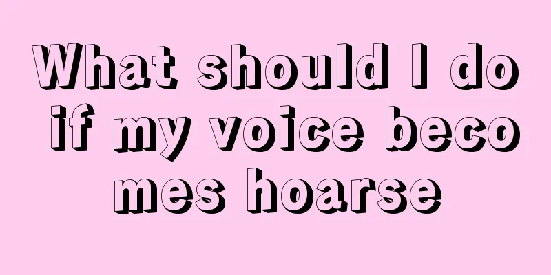 What should I do if my voice becomes hoarse