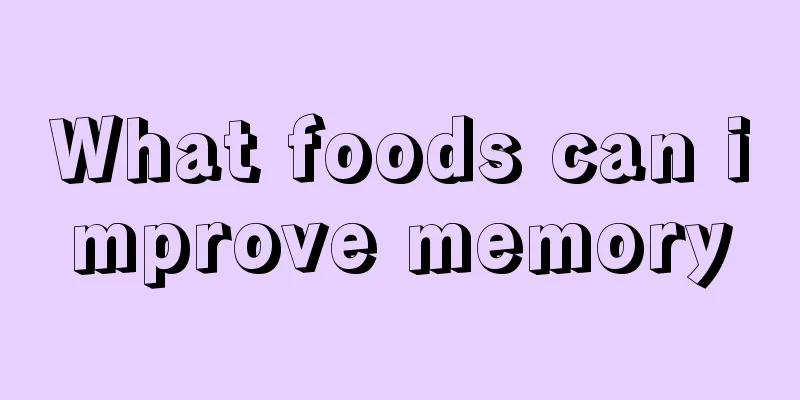 What foods can improve memory