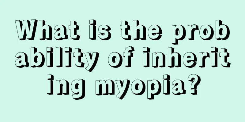 What is the probability of inheriting myopia?