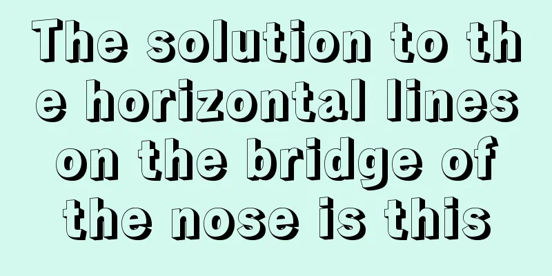 The solution to the horizontal lines on the bridge of the nose is this
