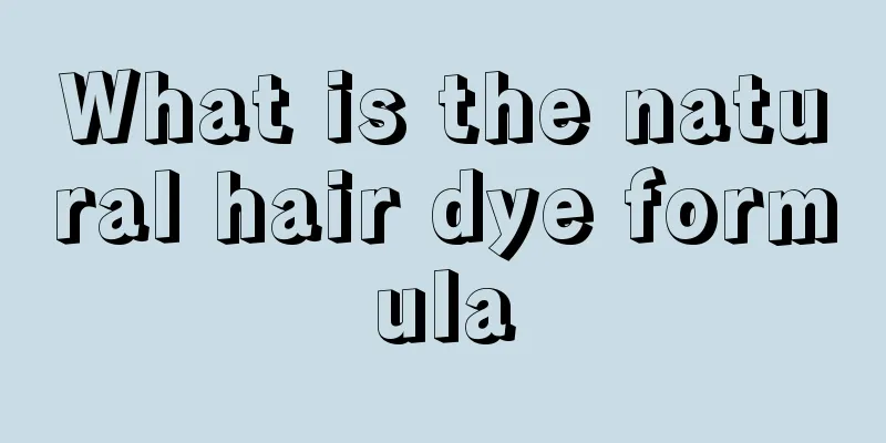 What is the natural hair dye formula
