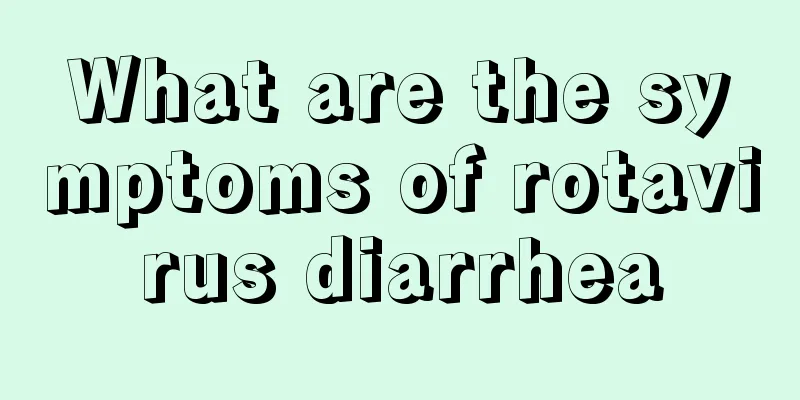 What are the symptoms of rotavirus diarrhea