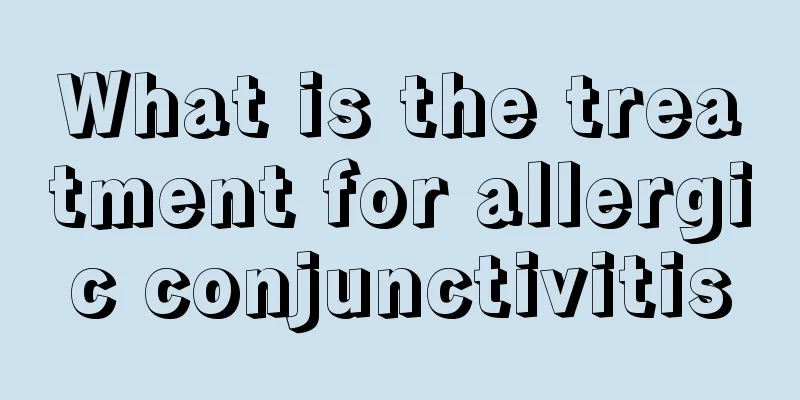 What is the treatment for allergic conjunctivitis