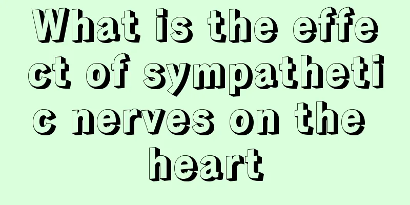 What is the effect of sympathetic nerves on the heart