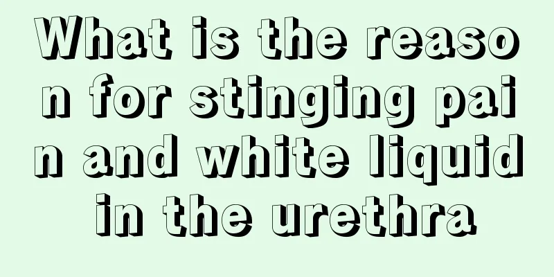 What is the reason for stinging pain and white liquid in the urethra