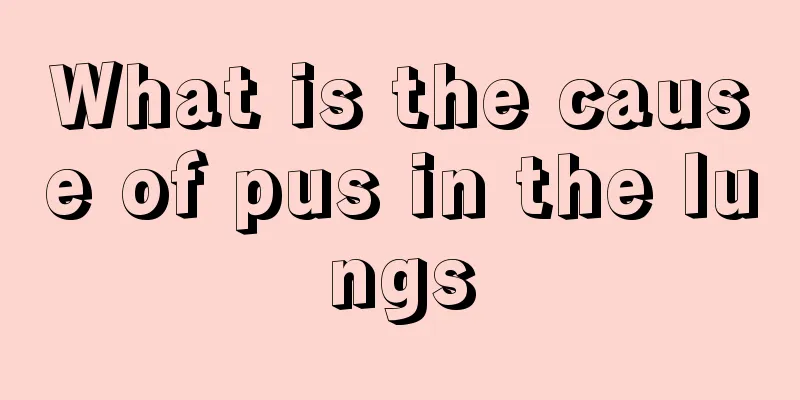 What is the cause of pus in the lungs