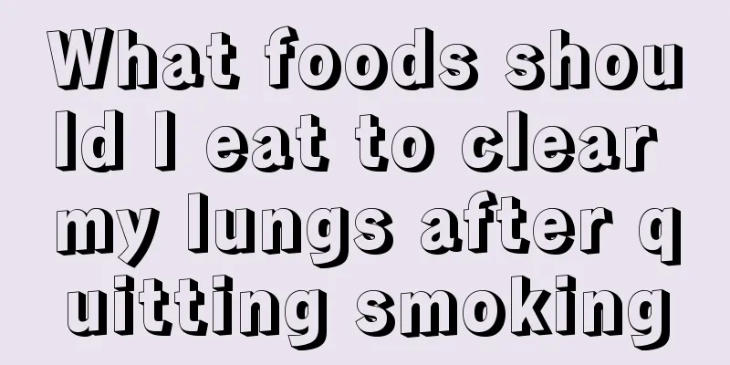 What foods should I eat to clear my lungs after quitting smoking