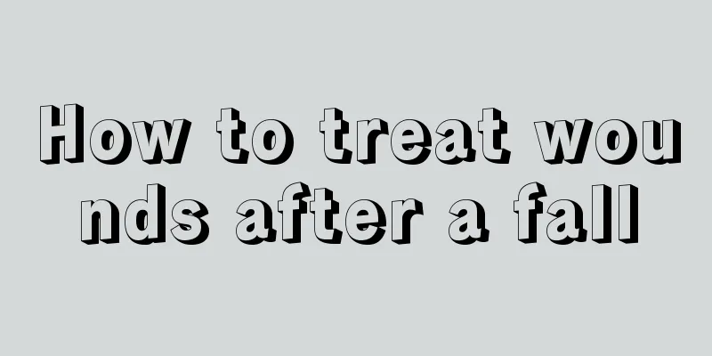 How to treat wounds after a fall