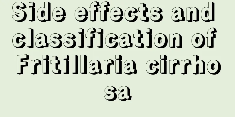 Side effects and classification of Fritillaria cirrhosa