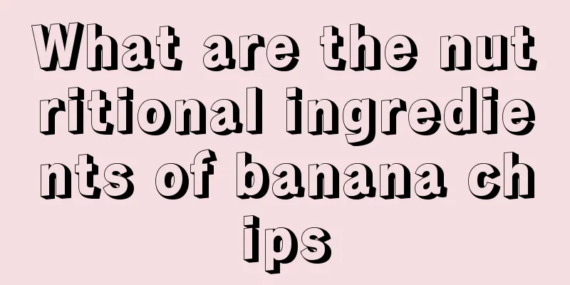 What are the nutritional ingredients of banana chips