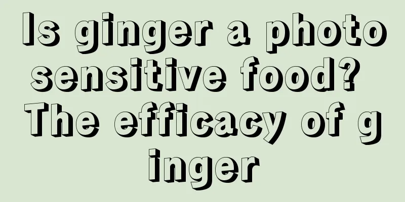 Is ginger a photosensitive food? The efficacy of ginger