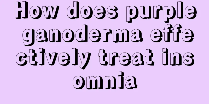 How does purple ganoderma effectively treat insomnia