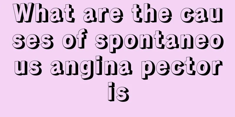 What are the causes of spontaneous angina pectoris