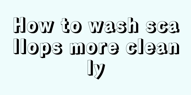 How to wash scallops more cleanly