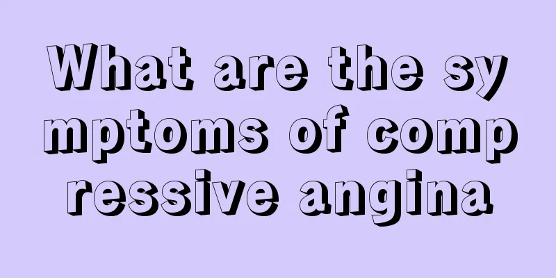 What are the symptoms of compressive angina