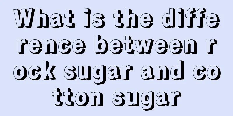 What is the difference between rock sugar and cotton sugar