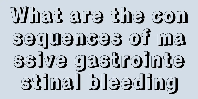 What are the consequences of massive gastrointestinal bleeding