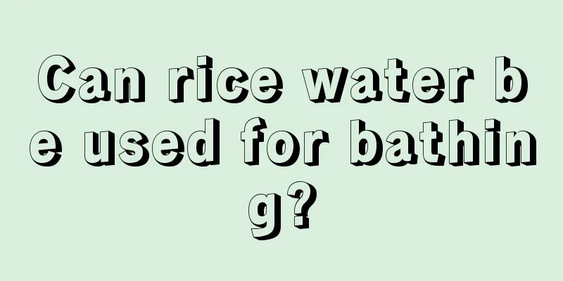 Can rice water be used for bathing?