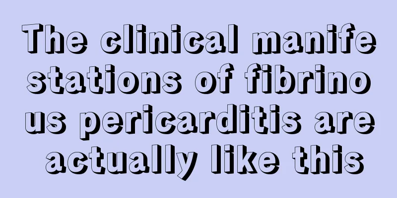 The clinical manifestations of fibrinous pericarditis are actually like this