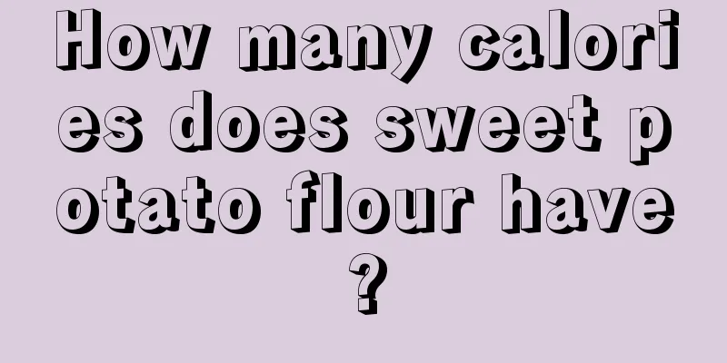 How many calories does sweet potato flour have?