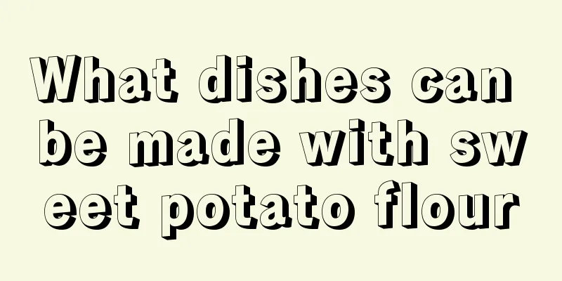 What dishes can be made with sweet potato flour