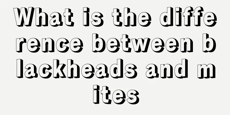What is the difference between blackheads and mites