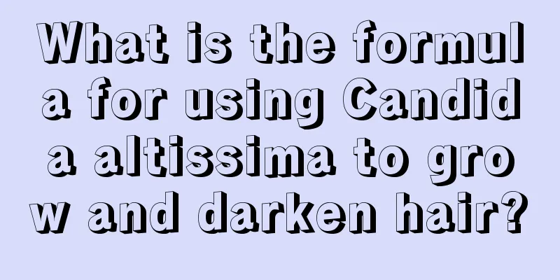 What is the formula for using Candida altissima to grow and darken hair?
