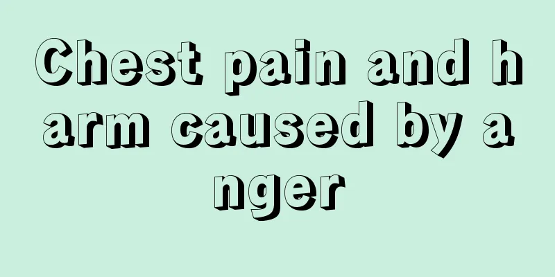 Chest pain and harm caused by anger
