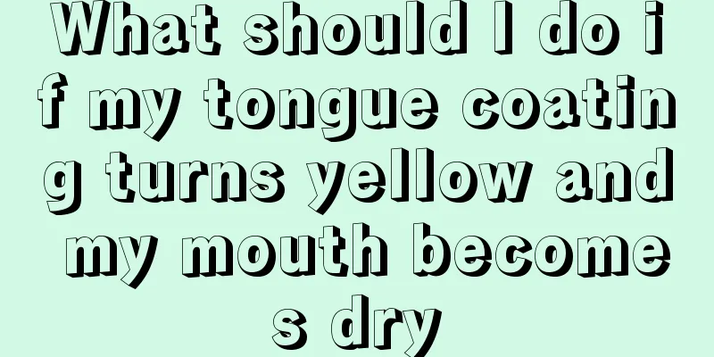 What should I do if my tongue coating turns yellow and my mouth becomes dry