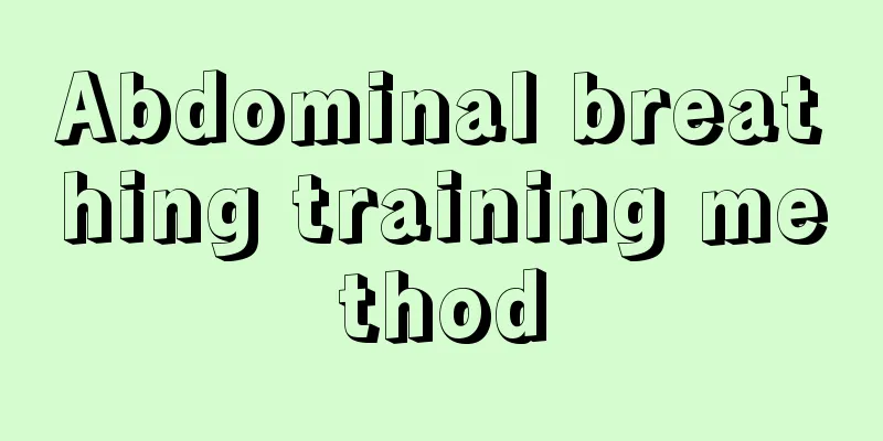 Abdominal breathing training method