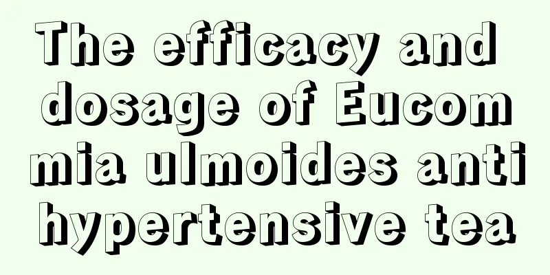 The efficacy and dosage of Eucommia ulmoides antihypertensive tea