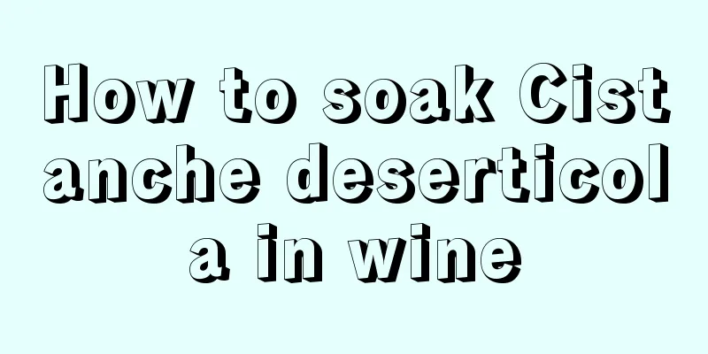 How to soak Cistanche deserticola in wine