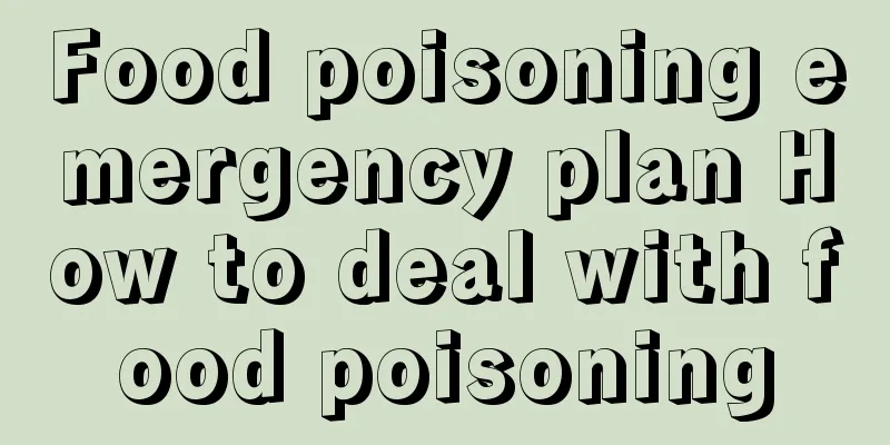 Food poisoning emergency plan How to deal with food poisoning