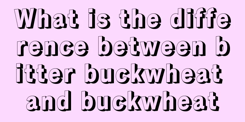 What is the difference between bitter buckwheat and buckwheat