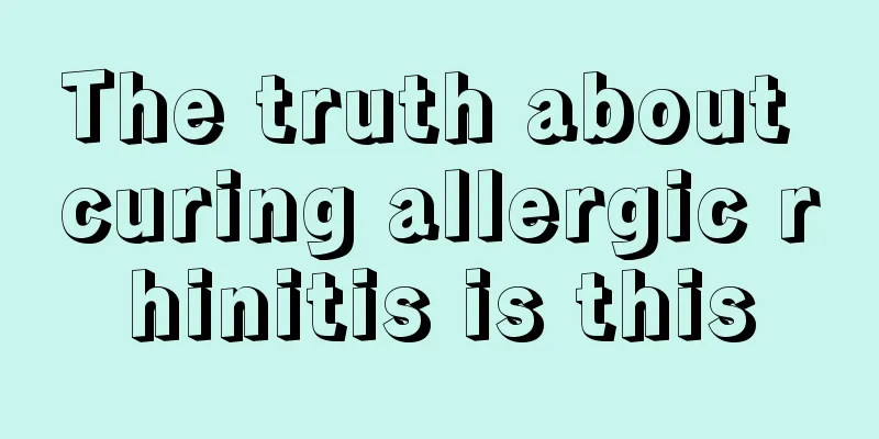 The truth about curing allergic rhinitis is this