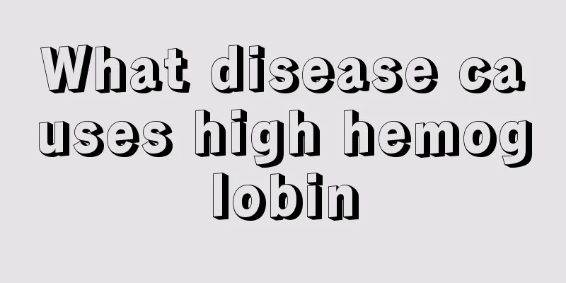 What disease causes high hemoglobin