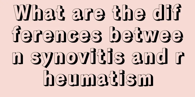 What are the differences between synovitis and rheumatism