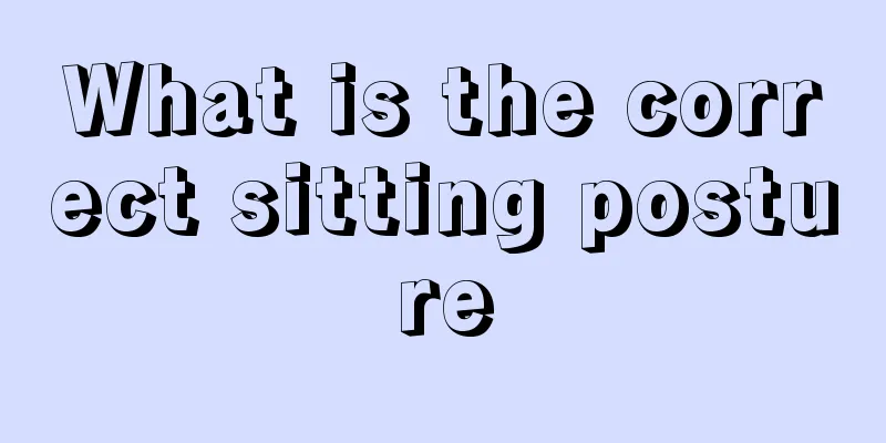 What is the correct sitting posture