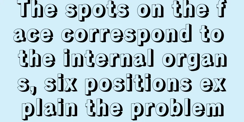 The spots on the face correspond to the internal organs, six positions explain the problem